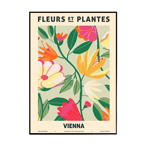 Poster&amp; - 비엔나 (Fleurs et Plantes - Vienna 50x70)